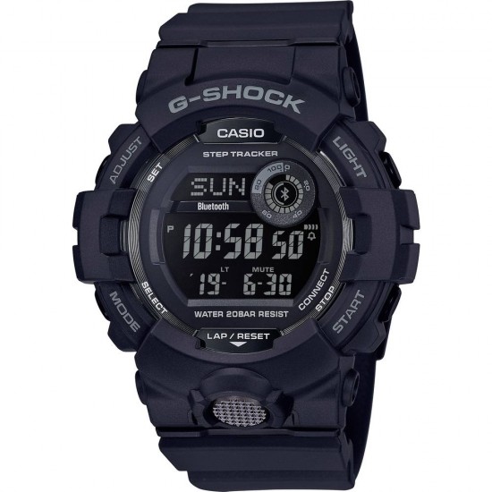 Casio Elektronisch Horloge GBD-800-1BER (l x b x h) 15.5 x 48.6 x 54.1 mm Zwart Materiaal (behuizing): Hars Materiaal (armband): Hars