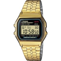 Casio Kwarts Horloge A159WGEA-1EF (l x b x h) 36.8 x 32.2 x 8.2 mm Goud Materiaal (behuizing): Hars Materiaal (armband): RVS