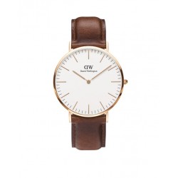 Daniel Wellington 0106DW Classic St. Mawes Dameshorloge 40 mm Bruin