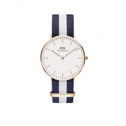 Daniel Wellington 0503DW Classic Glasgow Dameshorloge 36 mm Blauw/Wit