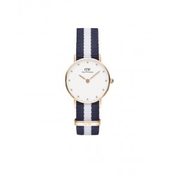 Daniel Wellington 0908DW Classy Glasgow Dameshorloge Blauw/Wit