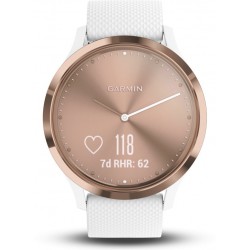 Garmin Vivomove HR Hybride Smartwatch roségoud/wit