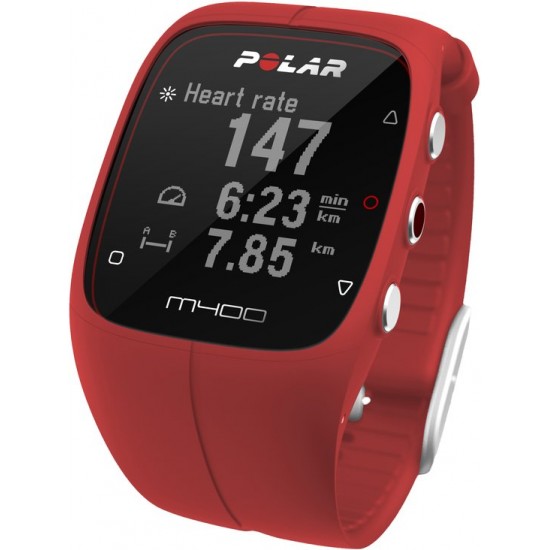 Polar M400 HR Sporthorloge Rood