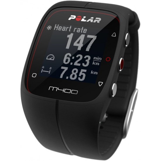 Polar M400 HR Sporthorloge Zwart
